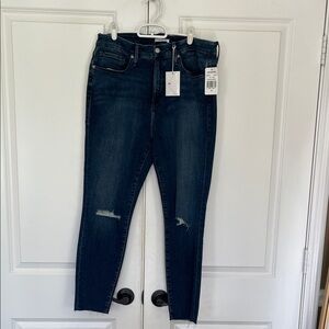 Good American Dark Blue Ankle Jeans